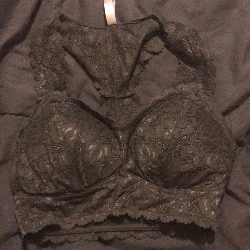 Grey Lace Bralette